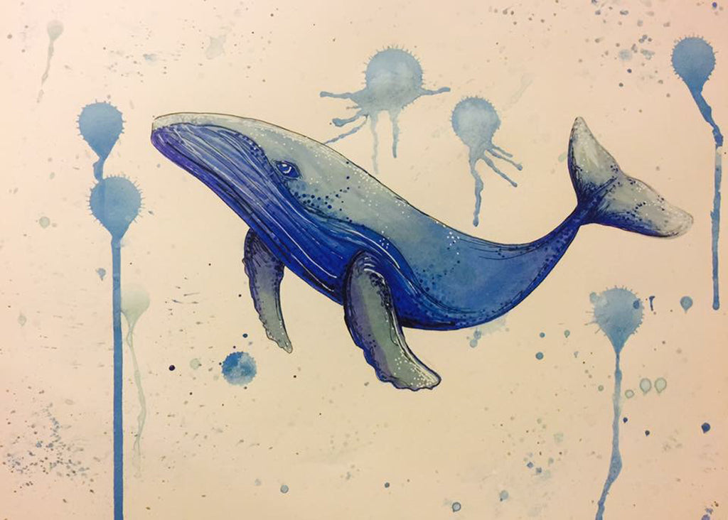 Blue Whale - Ekphrastic Poetry for Rattle Poetry
